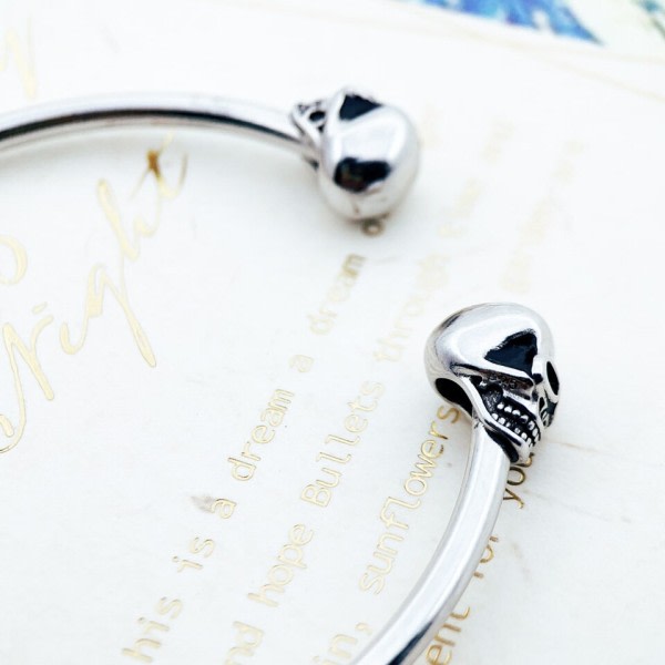 Armband Bangle Skull Europe Style Mode Karma Rebel Smycken