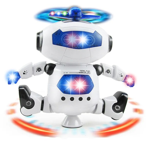 Space Dancer Smart Humanoid Robot Leke Med Lys Lyd Musikk Barn Kjæledyr Elektronikk Walking Leker