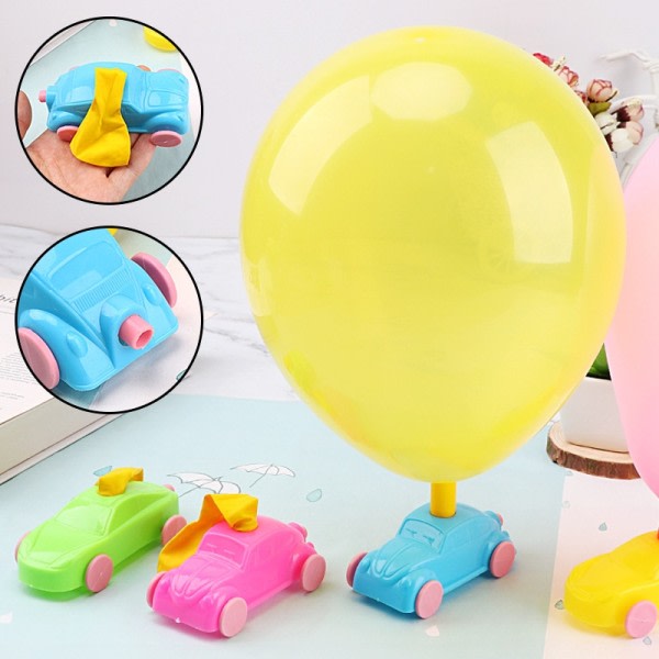 Gör det själv ballong driven bil rekyl kraft vetenskap teknik experiment studenter leksaker