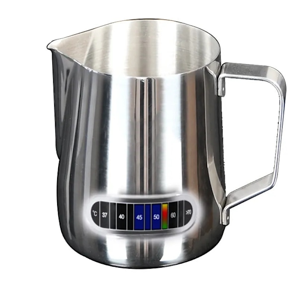 20 oz mælk skumning kande 600ml temperatur display rustfrit stål mælk skummer kande kande kop