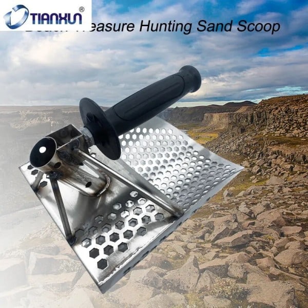 Sand Scoop Skovel Metal Detektor Sand Scoops Skatte Detektering Metal Detektor Jagt Rustfrit Stål Værktøj