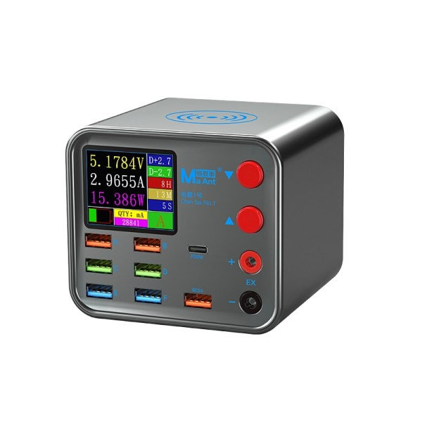 Smart Digital Skærm Oplader USB Multi Port Oplader Hurtig Opladning