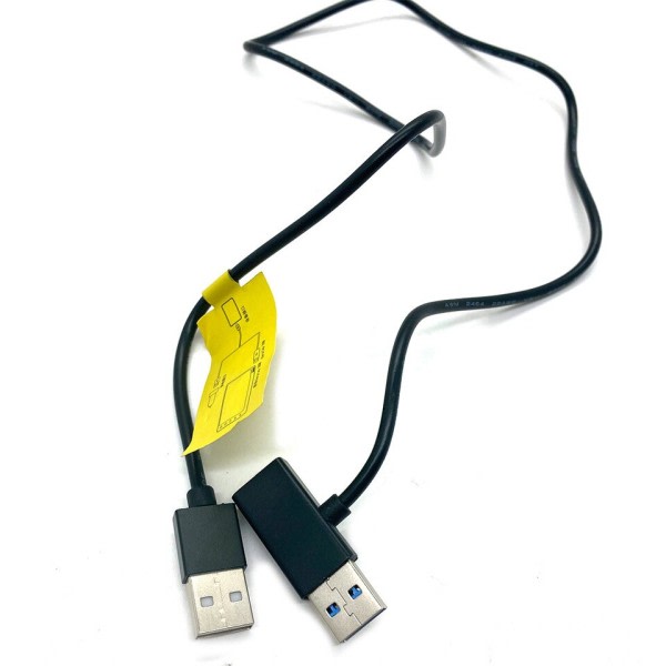 2 i 1 USB strömförsörjning kabel för bil laddare