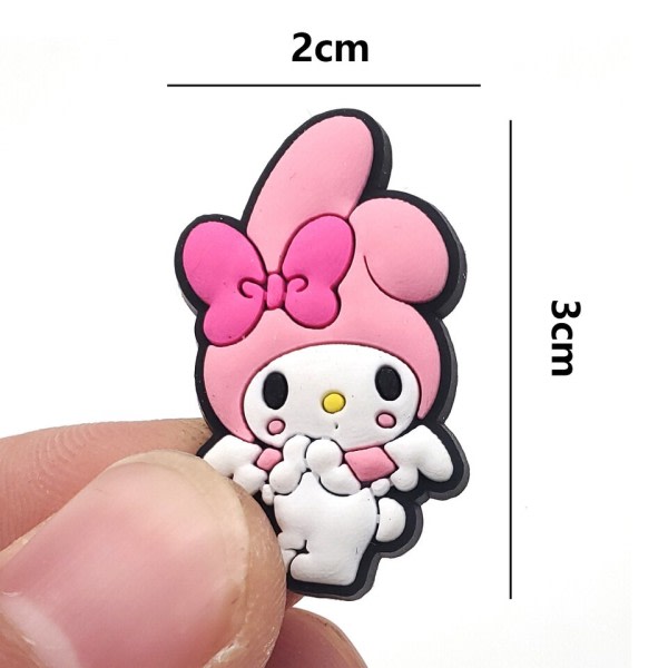 30 bitar Sanrio Sko Charms Kawaii Melody Jibbitz Decration Accessories för Barn Gåvor