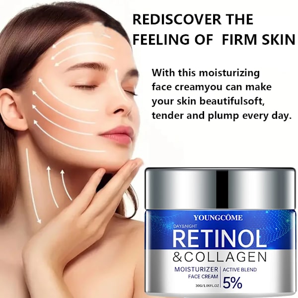 Retinol Kräm Serum Kombinationsset för Ansiktsvård Återfuktar