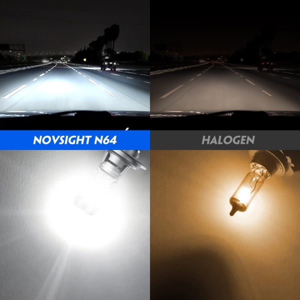 H7 N64 Auto LED ajovalo polttimot auto otsalappu sumu valot