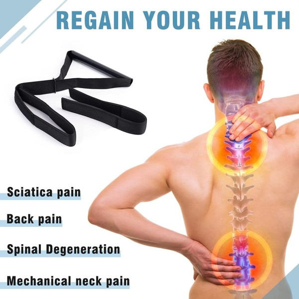 Y-formad Uppdaterad Järn Rör Hals Cervical Traction Bälte Terapi Stretching Dekompression Spinal Korrektion Brace Band