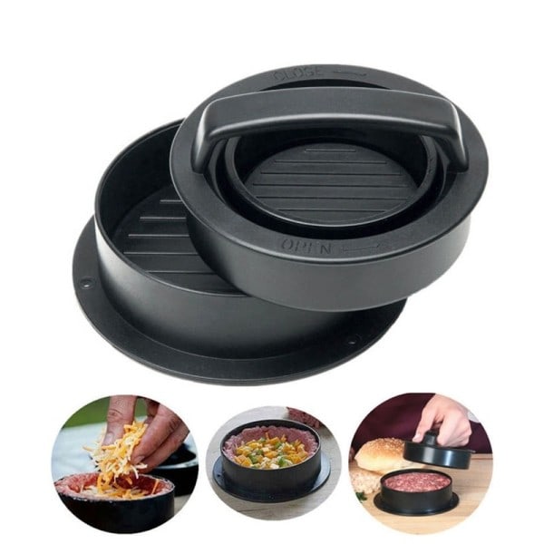 Hamburger Maker Hamburger Press Rund Shape Non-stick Kok Koteletter Hamburger Kød