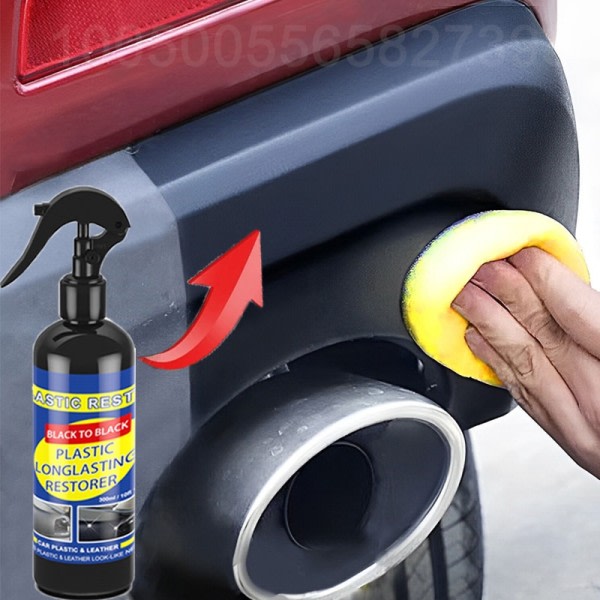 300 ml Bil Plastic Restorer Tilbage To Black Gloss Bil Cleaning Products Plastic Læder Restore Auto Polish