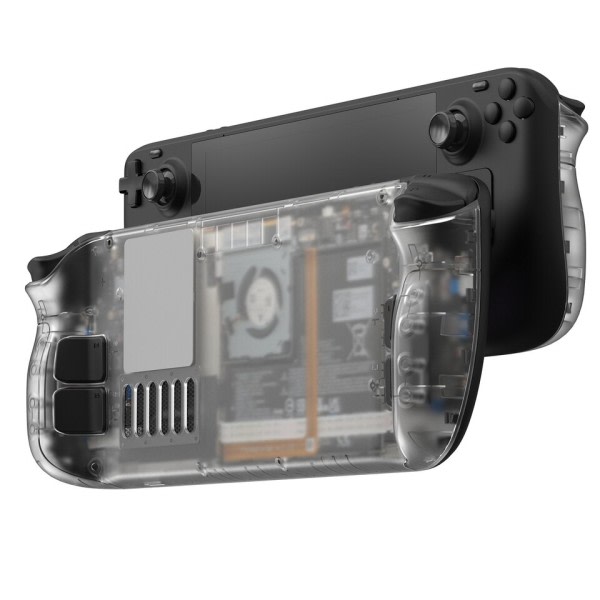 Transparent Back Plate for Steam Deck,  DIY Clear Edition Replacement Shell Case Set
