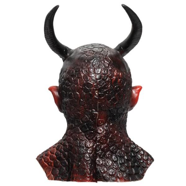 Skrekk Devil Latex Maske Cosplay Prank  Hjelm Scene Performance Carnival Halloween Fest Rekvisitter