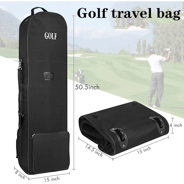 Mjuk Golf Rese väskor Med Hjul Large Capacity Aviation väska