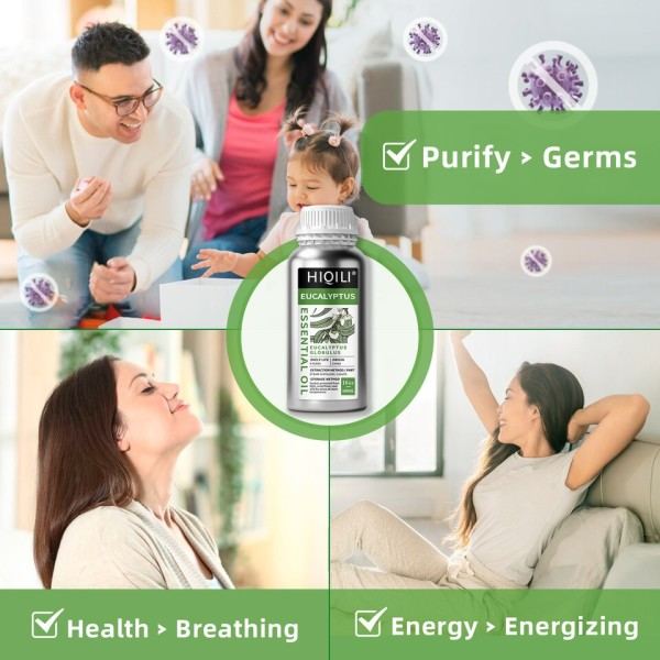 500 ml eukalyptus eteriska oljor ren natur för aromaterapi används för spridare luftfuktare