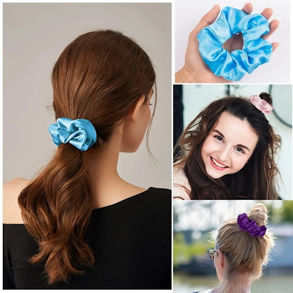 20 stykker LED Luminous Scrunchies Hårbånd