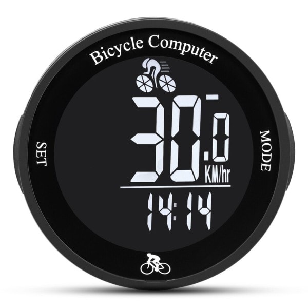Trådlös Cykel Dator Vattentät Cykel Vägmätare Multi Funktionell LCD Skärm Cykling Hastighetsmätare Mountain Bike Speedo Mätare