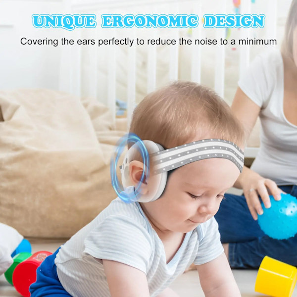 Baby öron skydd brusreducerande hörlurar 2-i-1 konvertibel design brusreducering hörselkåpor
