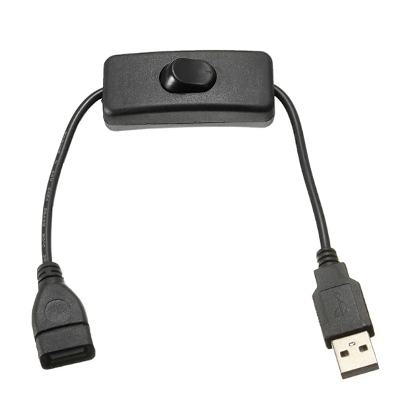 28cm USB kabel med strömbrytare PÅ/AV kabel förlängning växling för USB LED sträng USB Gadget USB Strömförsörjning enhet verktyg