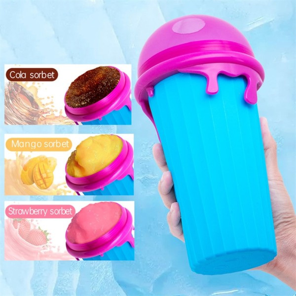 Kapacitet Slushy Cup Sommer Squeeze Hjemmelavet Juice Vand Flaske Quick-Frozen Smoothie Sand Cup