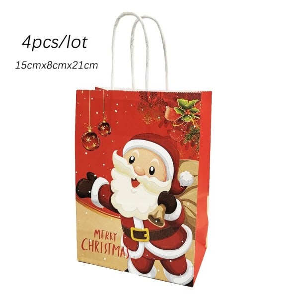 Jul gave poser jule papir poser nissen elg bell Xmax emballasje for barn