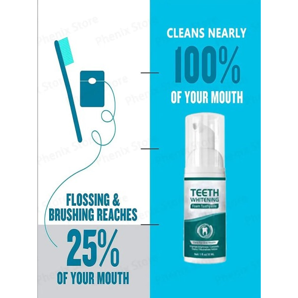 Tänder blekning Mousse Tandvård Essence Ta bort Plack Tand Fläckar
