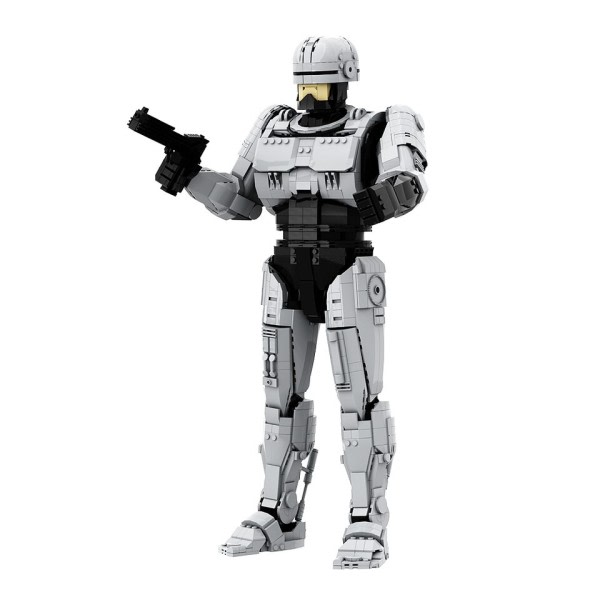 Gobricks MOC Robocop Robot Mekanisk Krig Polis Action Film Figur Modell Byggnad Block Utbildnings leksaker för barn