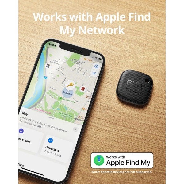Turvallisuus SmartTrack Link Toimii Applen Find My Key Finder Bluetooth Trackerin kanssa
