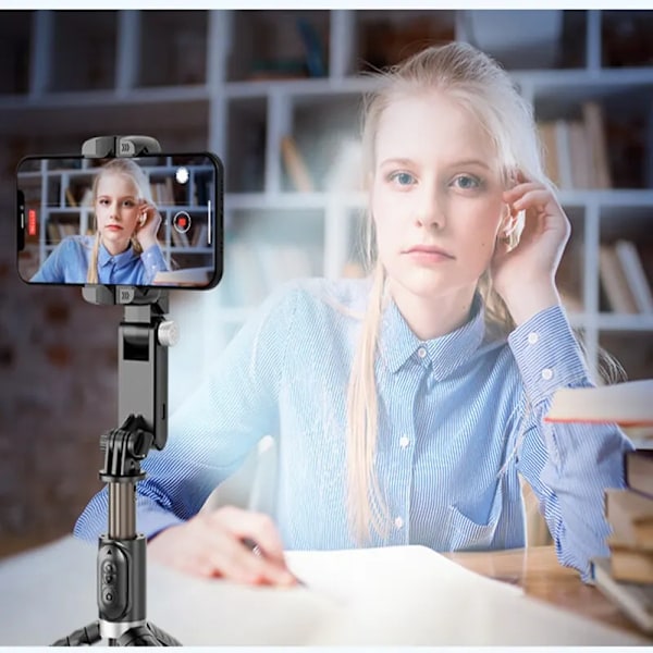360 Rotation Følgende Shooting Mode Gimbal Stabilizer Selfie Stick Stativ Gimbal
