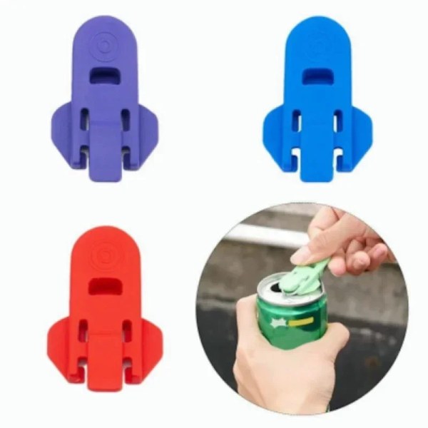 Hög kvalitet 6 bitar Lätt Kanköppnare Flasköppnare Plast Dricka Lock Slumpmässig Färg Lätt Att Använda Kök Tillbehör