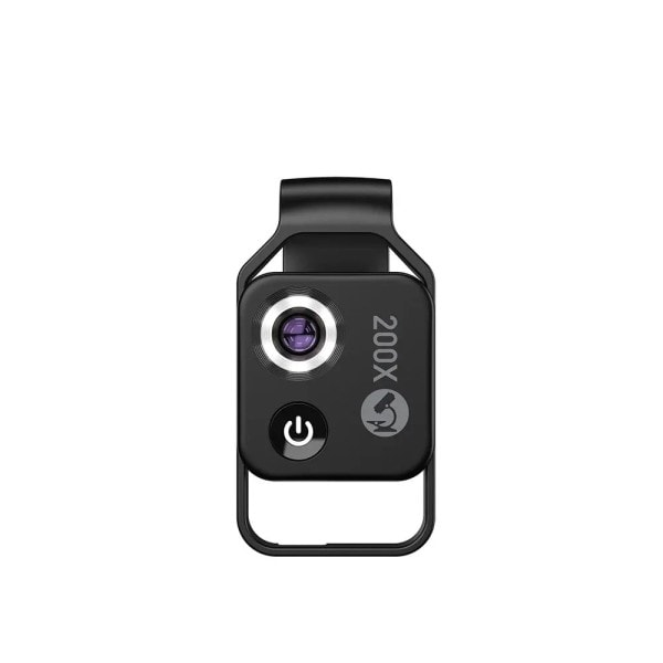 200X lomme mikroskop linse med CPL filter LED lys