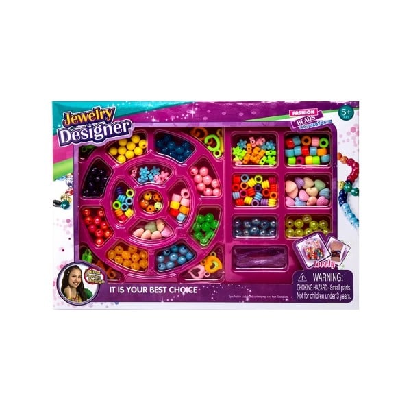 185 stykker Charm armbånd fremstillingssæt inklusive perler kæder gør-det-selv håndværk