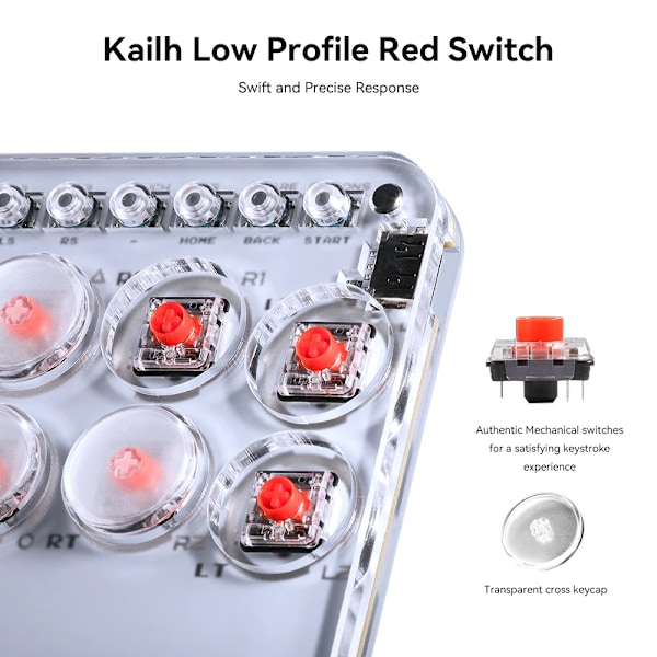 Arcade Hitbox Controller Fight Stick PC Joystick Hitbox Controller Näppäimistö Ps4 / Switch/Steam Arcade Fighting PC