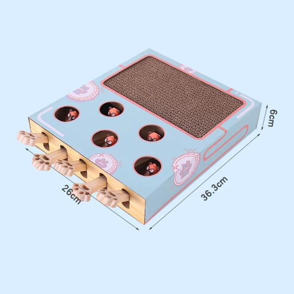 Funny Cat Stick Kitten Hit Gophers Maze Interactive  Educational Game Box With Scratcher