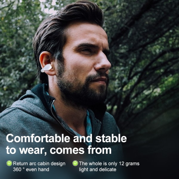 Trådløs Ear Clip Hodetelefoner Bone Conduction Bluetooth Øretelefoner