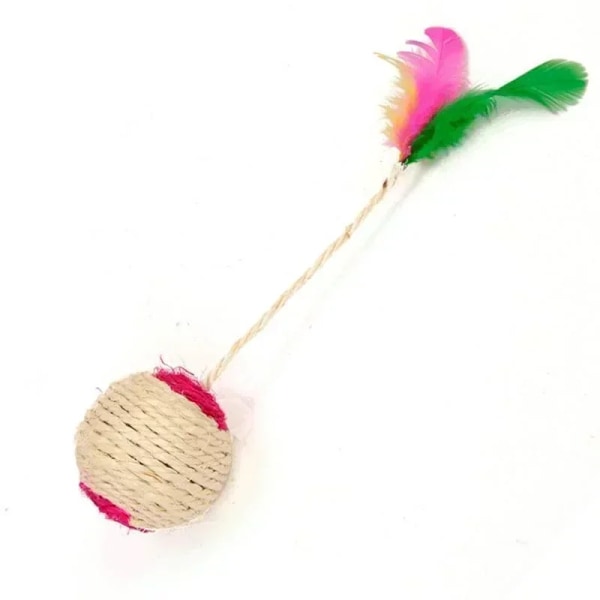Cat Toy Sisal Krapa Bol Träning Interaktiv leksak