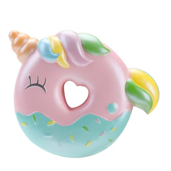 Antistress Søt Frukt Smiley Donut Squeeze Myk Squishy Langsomt Stiger Søtt Duftende Stress Lettelse