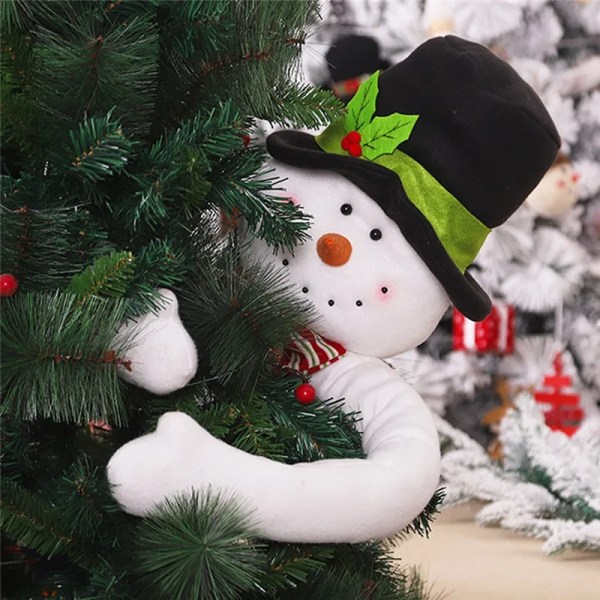 Sødt kram Træet Dukken Julemanden Snemand Jule Træ Ornament Festlig Dekor