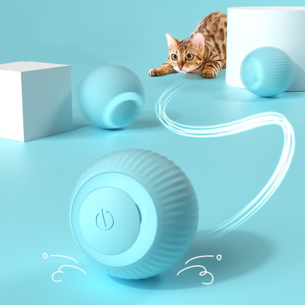 Elektrisk Katt Ball Leker Automatisk Rulling Smart Katt Leker