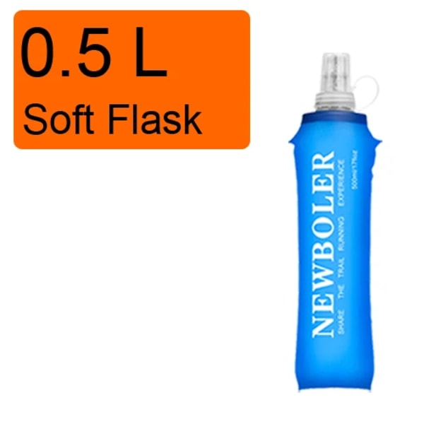 500 ml vatten flaska TPU vikbar mjuk kolv sport vatten flaska vatten påse hopfällbar vatten flaska