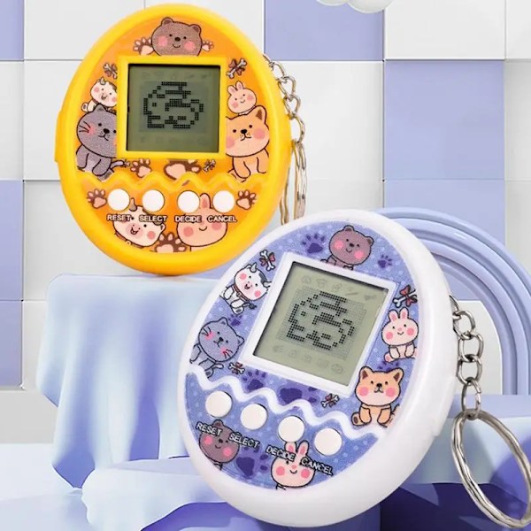 1 styk Transparent Elektronisk Kæledyr Tamagotchi