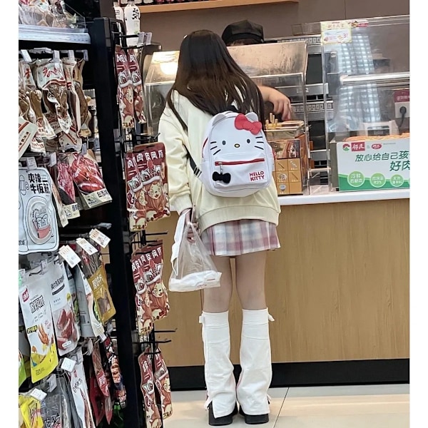 Sarjakuva Hello Kitty reppu opiskelija reppu hello kitty pieni koululaukku söpö tyttöystävä lahja