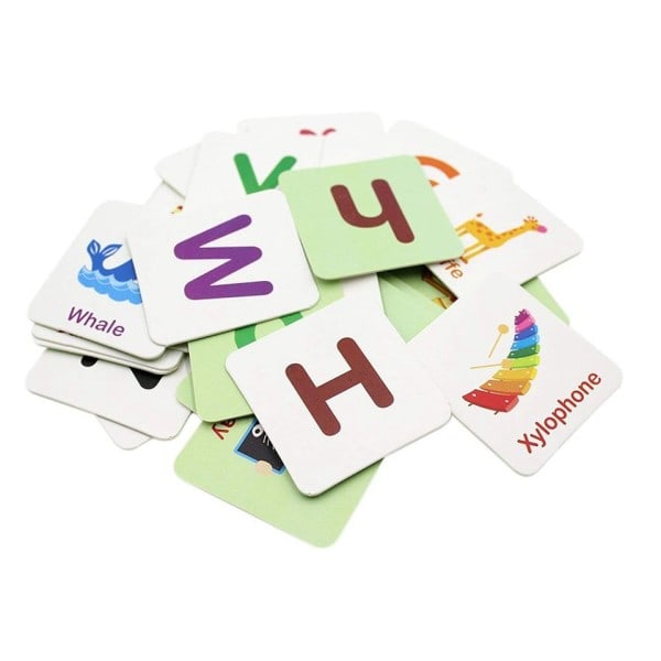 Anti-Tear Flash Kortit Oppimis Aakkoset Pulma Kortit, Matching Puzzle Kognitiivinen Varhainen Koulutus Oppimis lelut