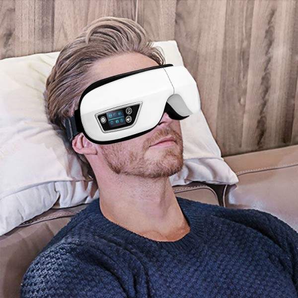 Silmä hieronta Lämpö Smart turvatyyny värinä silmän hoito kompressointi Bluetooth silmä hieronta