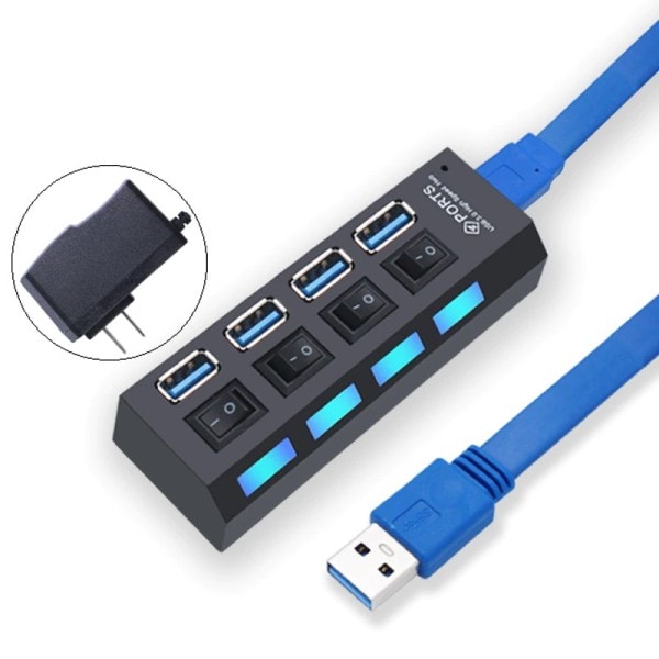USB keskitin 3.0 keskitin USB 3 USB 2.0 usb USB jakaja virta sovitin 4/7 portti useita laajennus 2.0 kytkimellä
