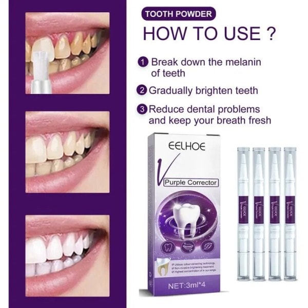 Tand Whiteing Set Clean Essence 3D Tooth Whitening Pen Tooth Gel Whitening Agent Bleaching Agent Plet Fjernelse Oral Hygiene
