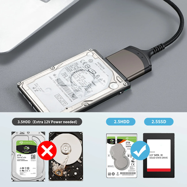 SATA Til USB 3.0 Konverter Type C Til SATA Adapter kabel