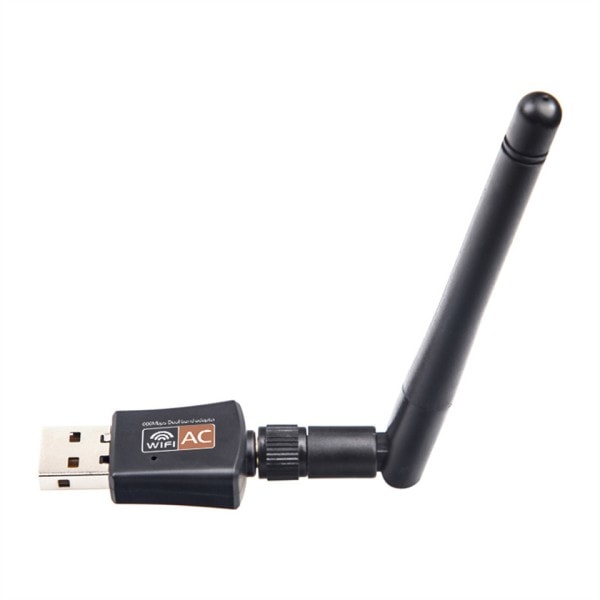 Dual Band 600Mbps USB wifi adapter 2,4GHz 5GHz WiFi med antenne