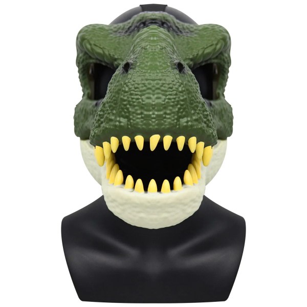 3D dinosauruksen naamio elämänkaltainen Raptor Dino liikkuva leuka dinosauruksen naamio