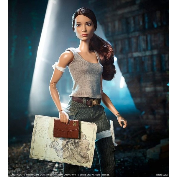 Svart Label Barbie Dukker Samling Tomb Raider Dukke Leker
