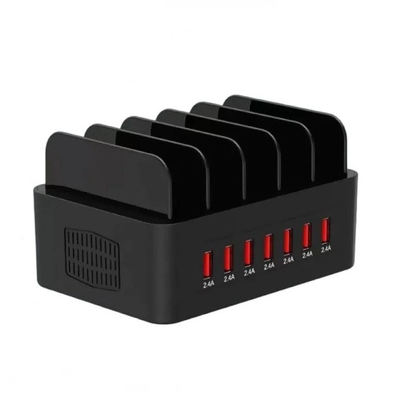 150W Universal Multi USB Rask lader 16 Port 3.5A MAX Ladestasjon Stativ