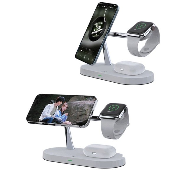 3 i 1 Magnetisk Trådløs Oplader Ladestation